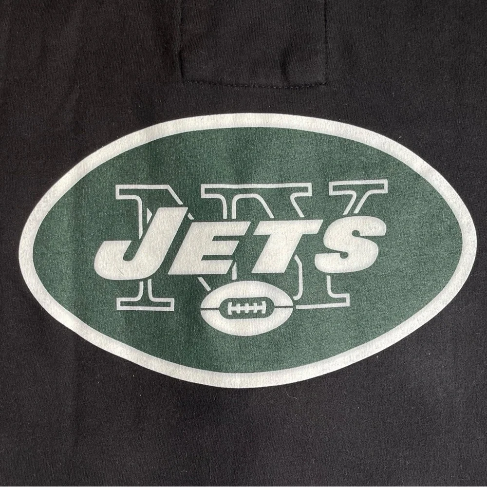 New York Jets Football Team Full Zip Hoodie Sweatshirt Womens Medium Black NFL - Picture 10 of 14